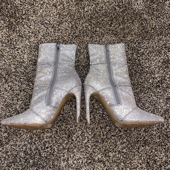 Steve Madden Sparkly Stiletto Boots - Picture 5 of 6